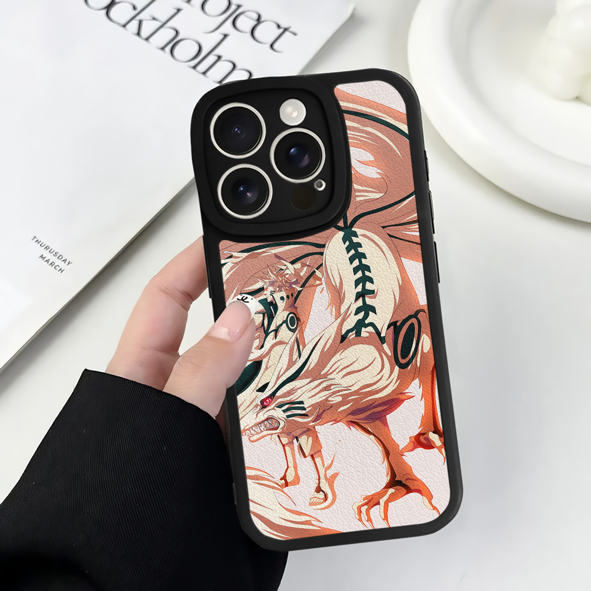 （画像用） NARUTO -ナルト- NARUTO -ナルト- 疾風伝 【iPhone 16シリーズ対応】シリコンスマホケース（レザー調） 材質：シリコン
